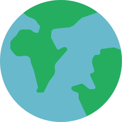 wereldbol Basic Miscellany Flat icoon
