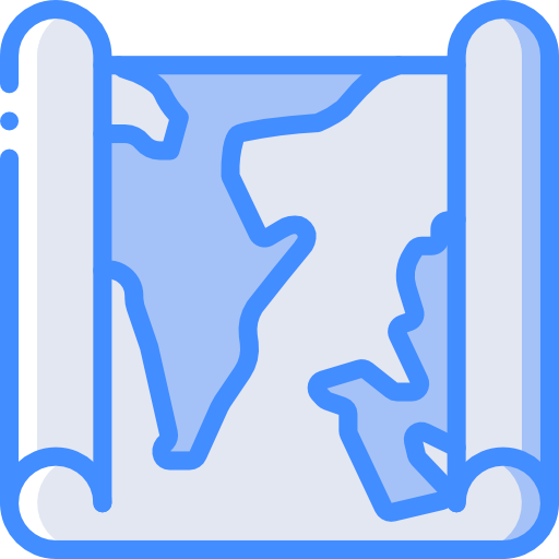 mapa Basic Miscellany Blue Ícone