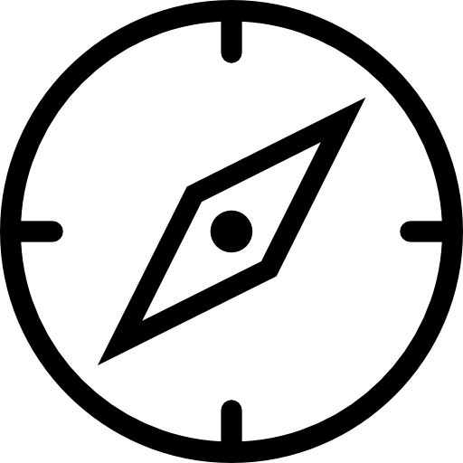 brújula Stockio Lineal icono