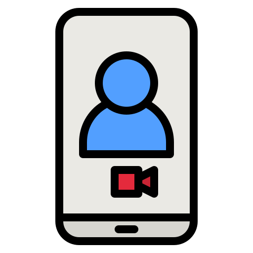 Video calling app photo3idea_studio Lineal Color icon