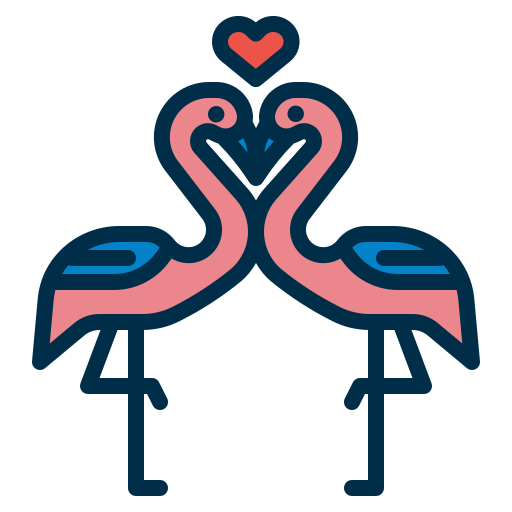 flamingi Generic Outline Color ikona
