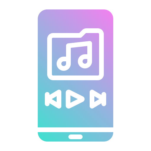 aplicación de música Generic Flat Gradient icono