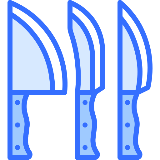 ナイフ Coloring Blue icon
