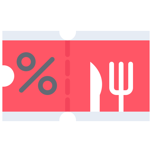 Coupon Coloring Flat icon