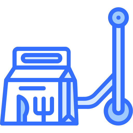 lebensmittellieferservice Coloring Blue icon