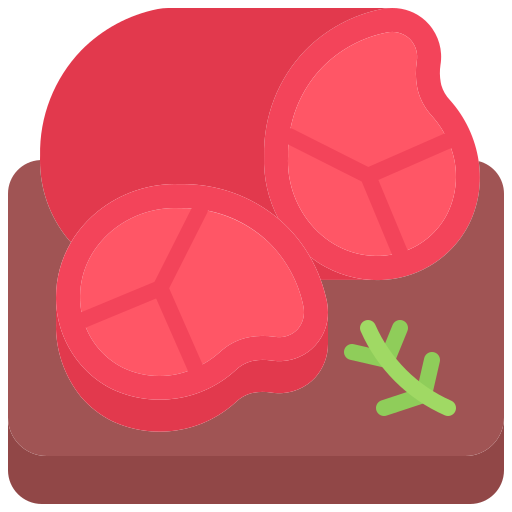 Meat Coloring Flat icon