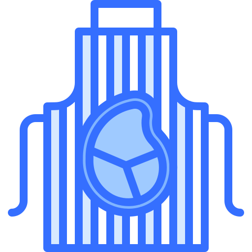 delantal Coloring Blue icono