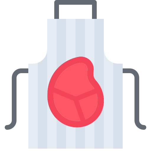 앞치마 Coloring Flat icon