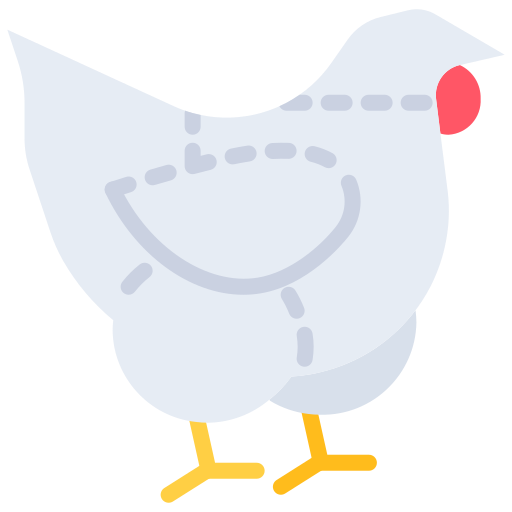 Chicken Coloring Flat icon