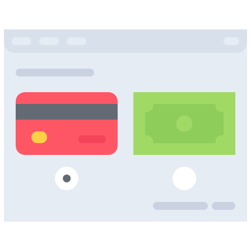 Payment method Coloring Flat icon