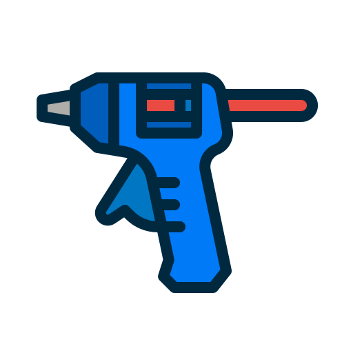 pistolet na klej Generic Outline Color ikona
