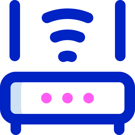 wlan router Super Basic Orbit Color icon