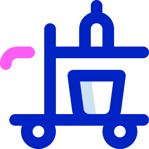 Cleaning cart Super Basic Orbit Color icon