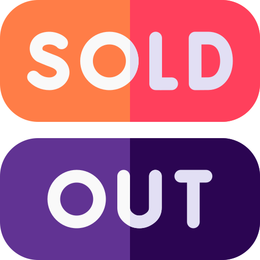Sold out Basic Rounded Flat icon