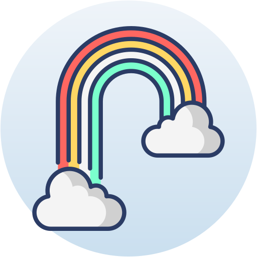 arcoíris Generic Circular icono