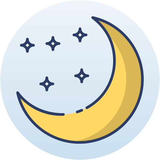 noche estrellada Generic Circular icono