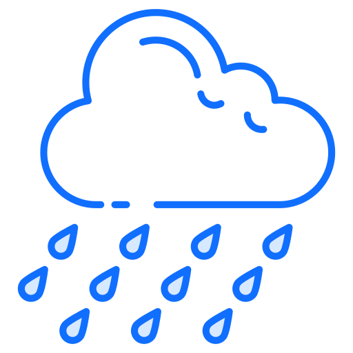 pioggia battente Generic Blue icona