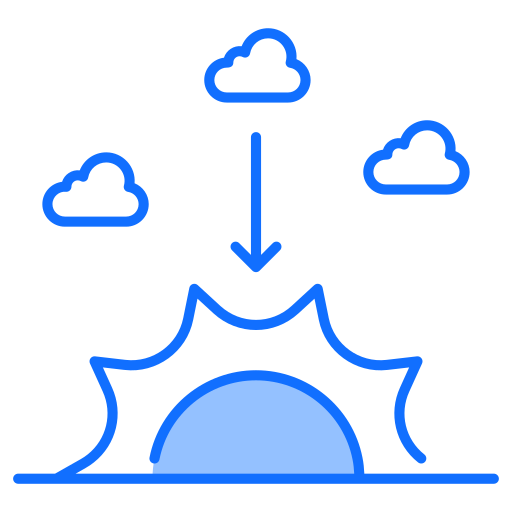 sonnenuntergang Generic Blue icon