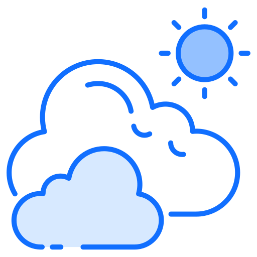 parzialmente nuvoloso Generic Blue icona