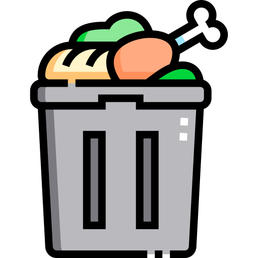 食品廃棄物 Detailed Straight Lineal color icon