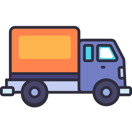 caja de camión Generic Outline Color icono