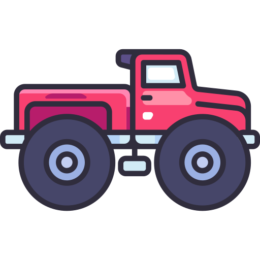 camión monstruo Generic Outline Color icono