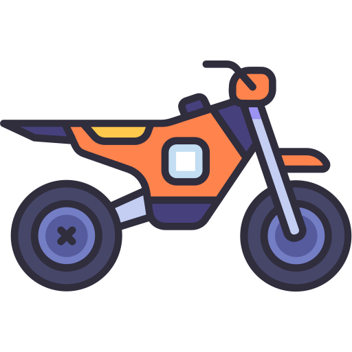 Motorcycle Generic Outline Color icon