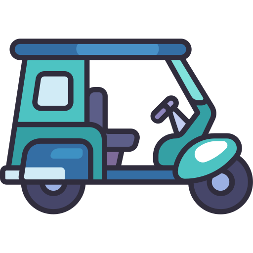tuktuk Generic Outline Color icoon
