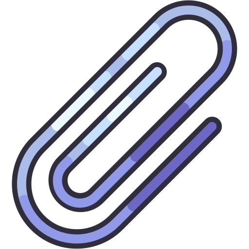 Paperclip Generic Outline Color icon