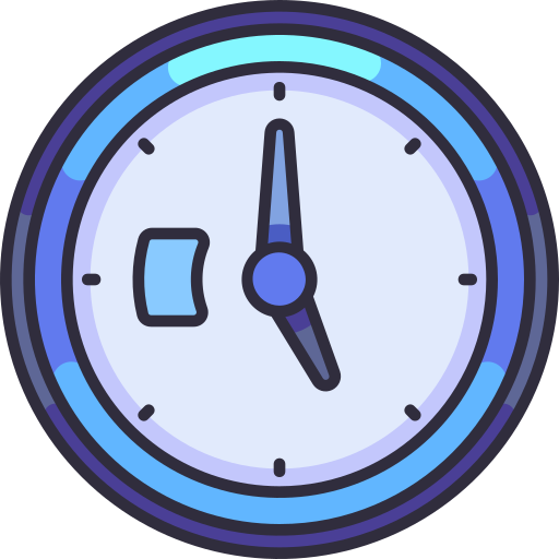 reloj Generic Outline Color icono