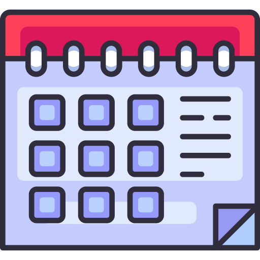 calendário Generic Outline Color Ícone