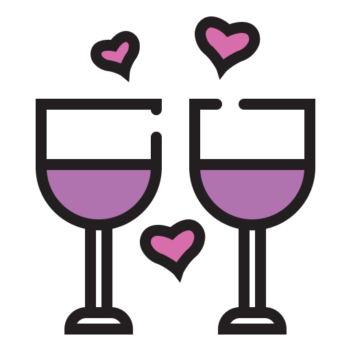 Champagne glass Generic Outline Color icon