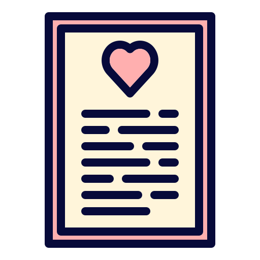 Love letter Generic Outline Color icon