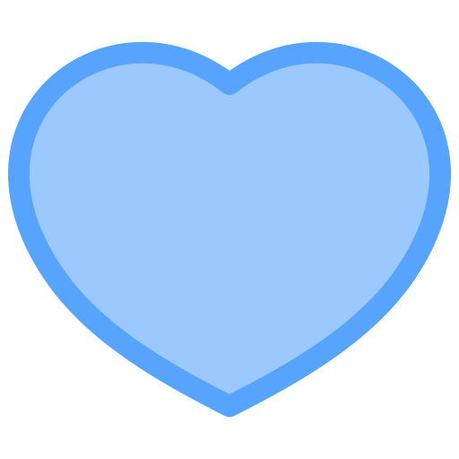 liefde Generic Blue icoon