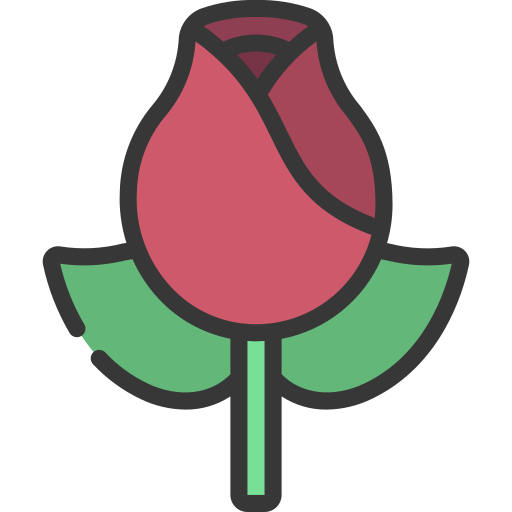 Rose flower Juicy Fish Soft-fill icon