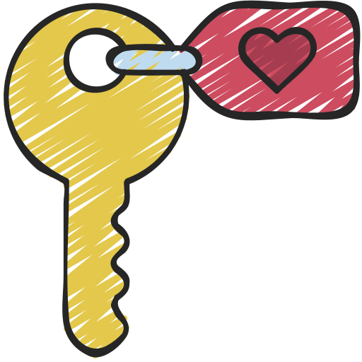 klucz miłości Juicy Fish Sketchy ikona