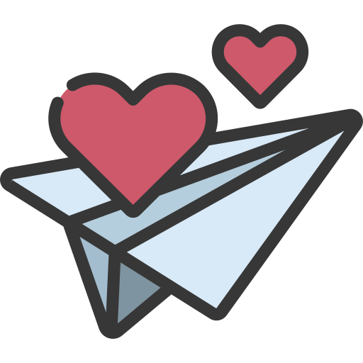 Love message Juicy Fish Soft-fill icon