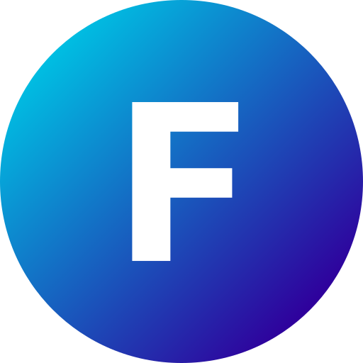 Letter f Generic Flat Gradient icon