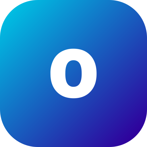 Letter o Generic Flat Gradient icon