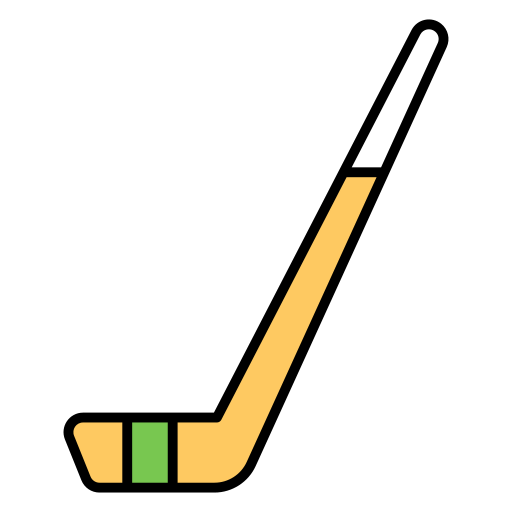 Хоккейная клюшка Generic Outline Color иконка