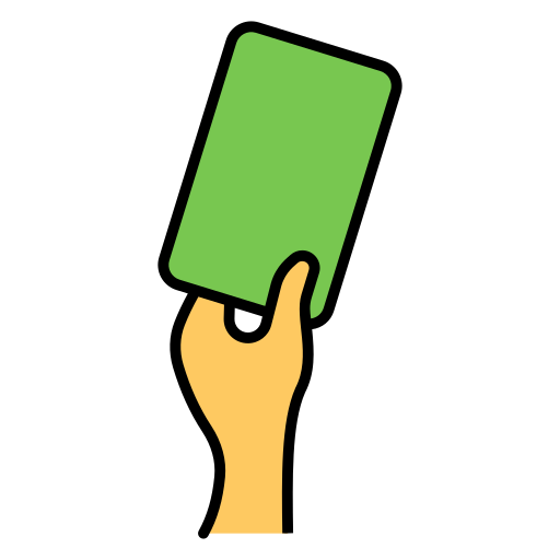 Penalty card Generic Outline Color icon