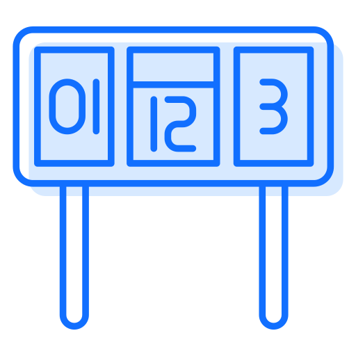 スコアボード Generic Blue icon