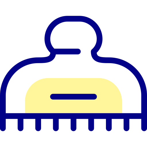 머리핀 Detailed Mixed Lineal color icon