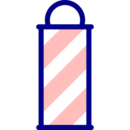 Парикмахерская Detailed Mixed Lineal color иконка