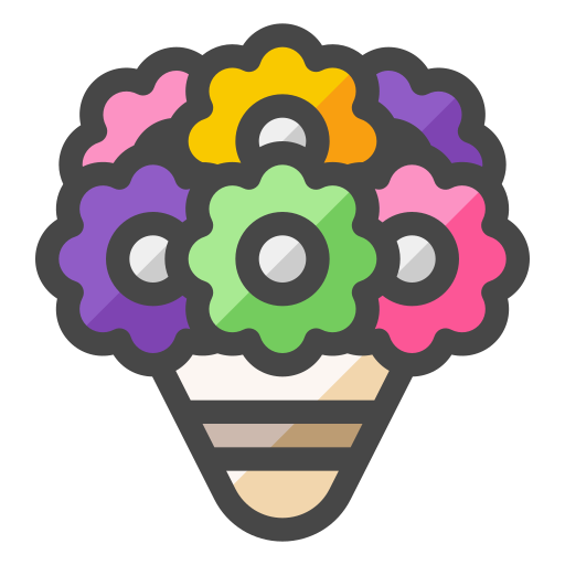 花束 Generic Outline Color icon