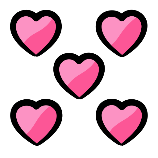 corazones Generic Hand Drawn Color icono