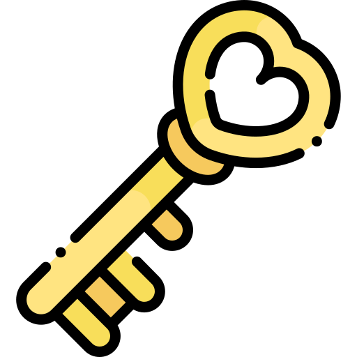 klucz miłości Generic Outline Color ikona
