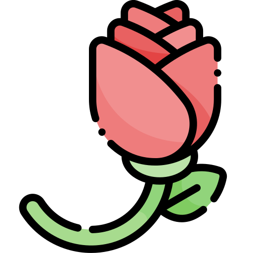 rosa Generic Outline Color icono