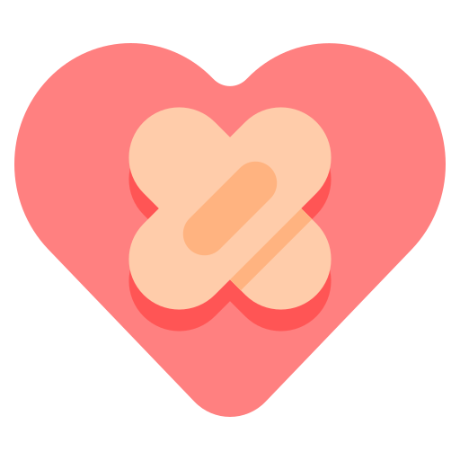 gebroken hart Generic Flat icoon
