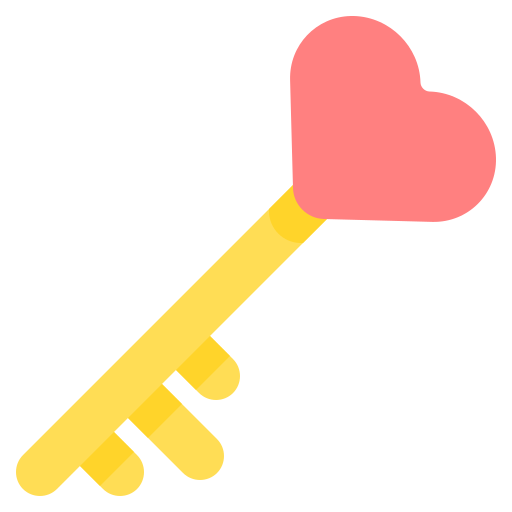 Love key Generic Flat icon